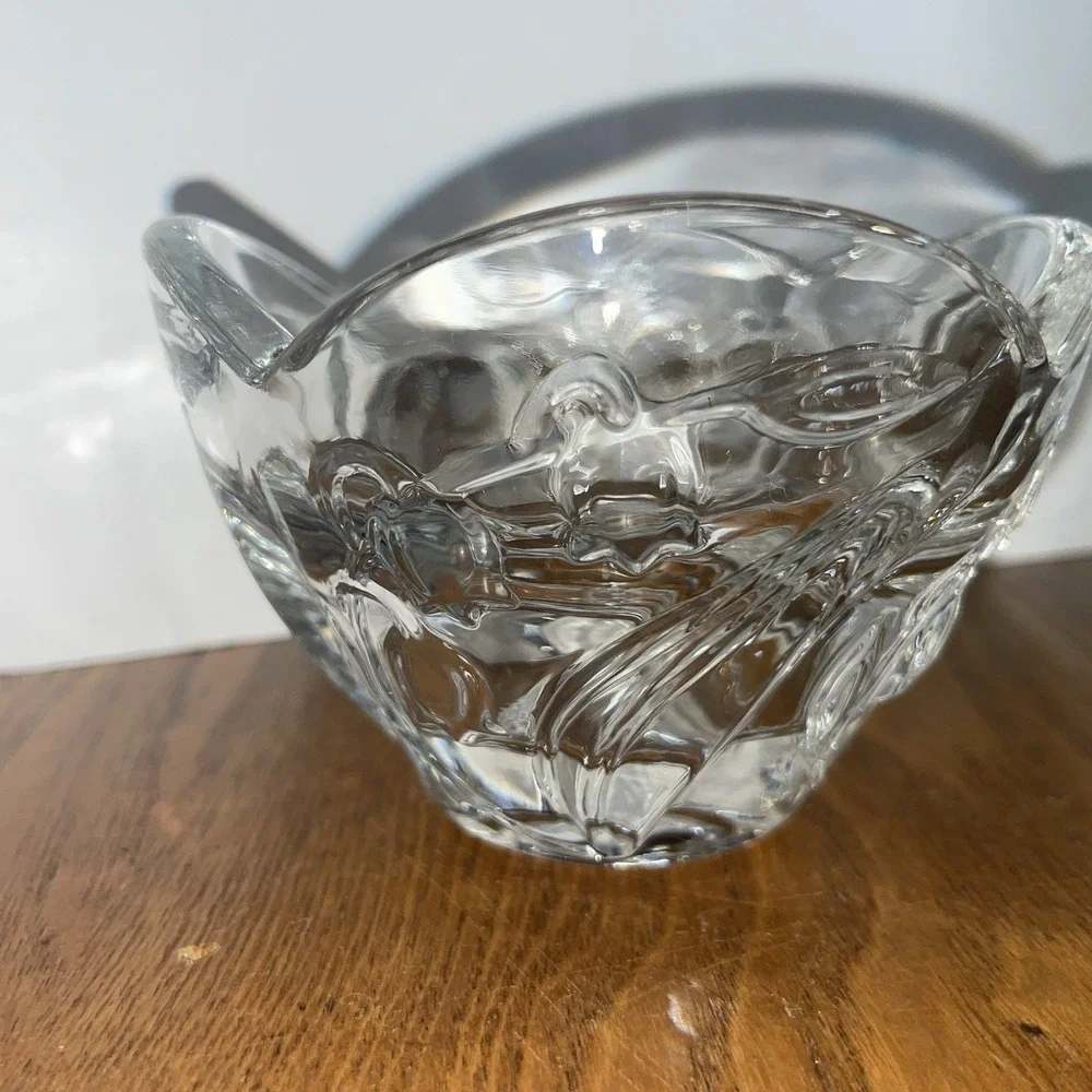 Vintage Mikasa Bridal Lily Glass Votive Candle Cups Holder 4
